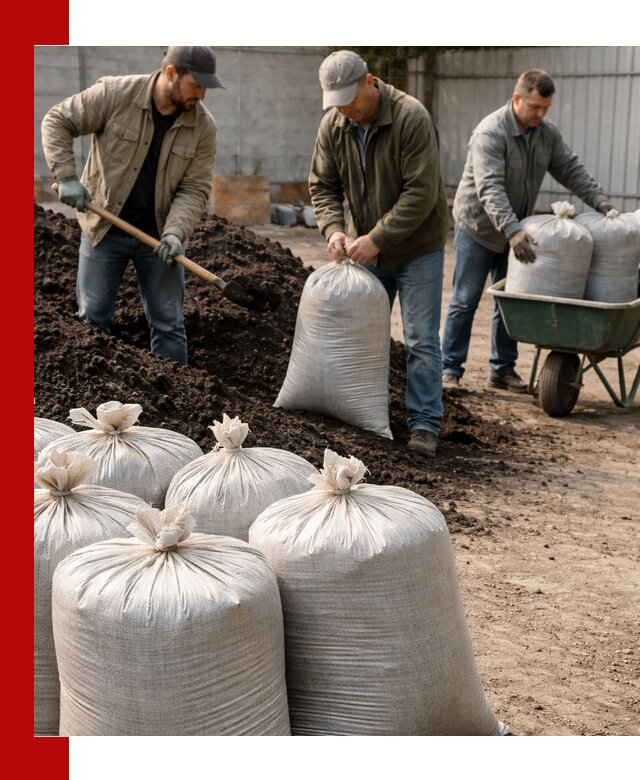 Купить чернозем в мешках с доставкой в Зиме