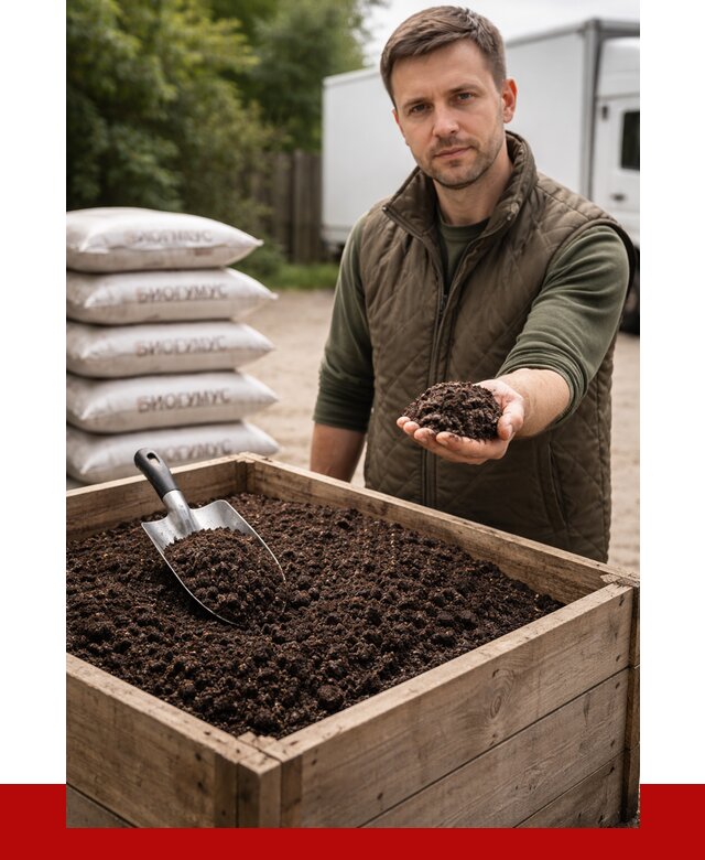 Купить биогумус в Зиме с доставкой от 8694 р. за куб | ПРОНЕРУДЗма