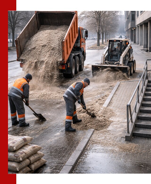 Поставка противогололедных материалов в Зиме