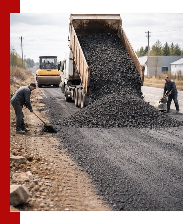 Асфальтовая крошка для дорог в Зиме — поставка и доставка