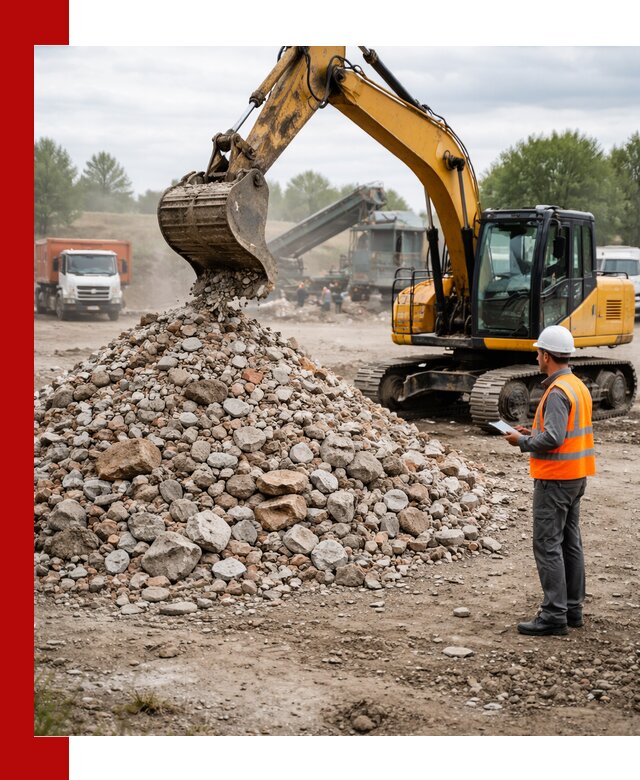 Доставка и вывоз строительного боя в Зиме
