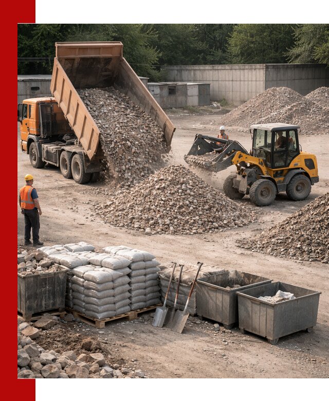 Вторичные материалы для отсыпки в Зиме — поставка и доставка