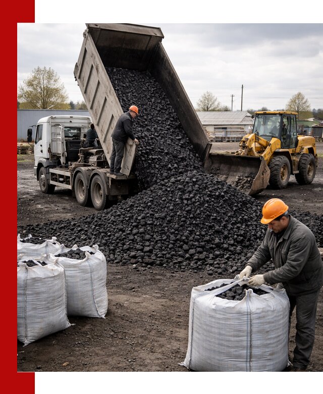 Доставка каменного угля в Зиме оптом и в розницу