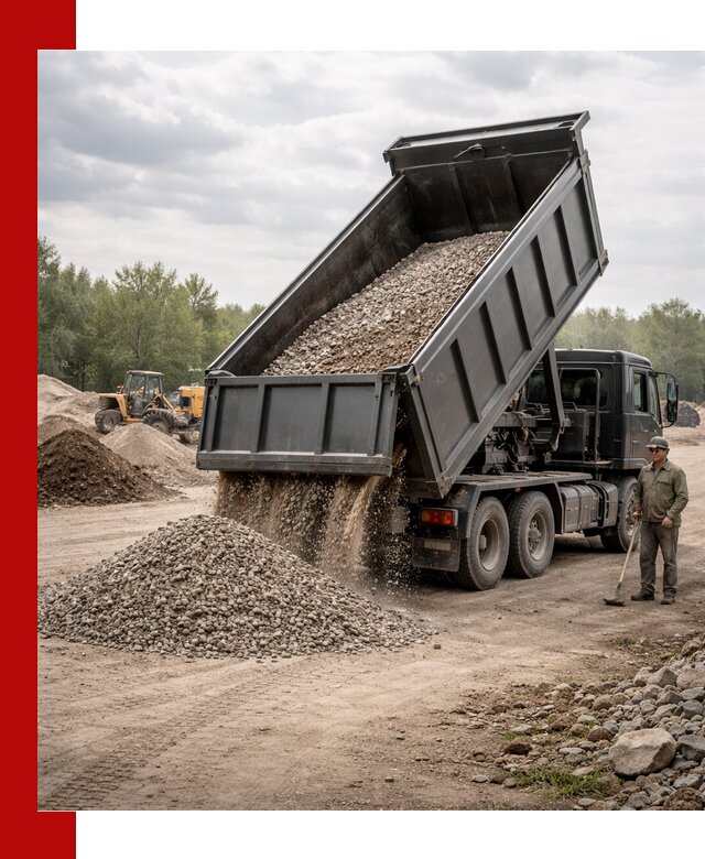 Доставка самосвалом 30 м3 по выгодным ценам в Зиме