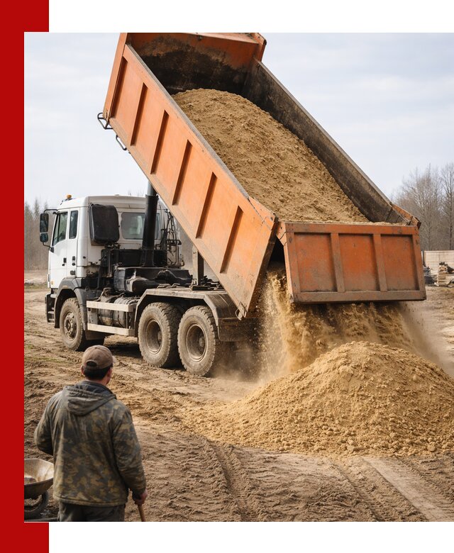 Аренда самосвала 20 тонн для перевозки грузов в Зиме