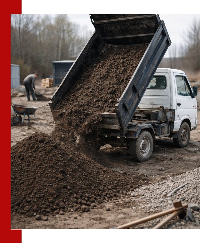 Аренда минисамосвала в Зиме для доставки сыпучих материалов