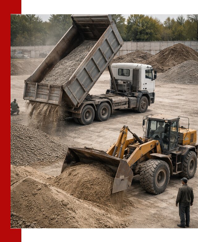 Перевозка сыпучих грузов самосвалами и бортовыми в Зиме