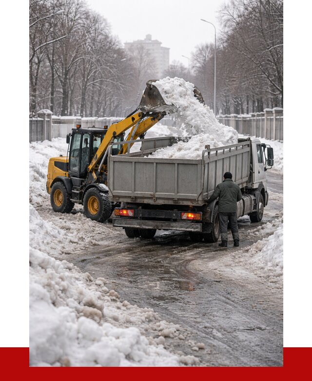 Вывоз снега с погрузкой в Зиме от 3580 р. ПРОНЕРУДЗма
