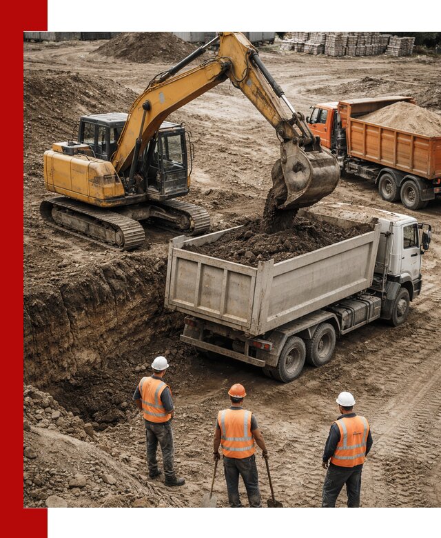 Разработка грунта для строительства и благоустройства в Зиме