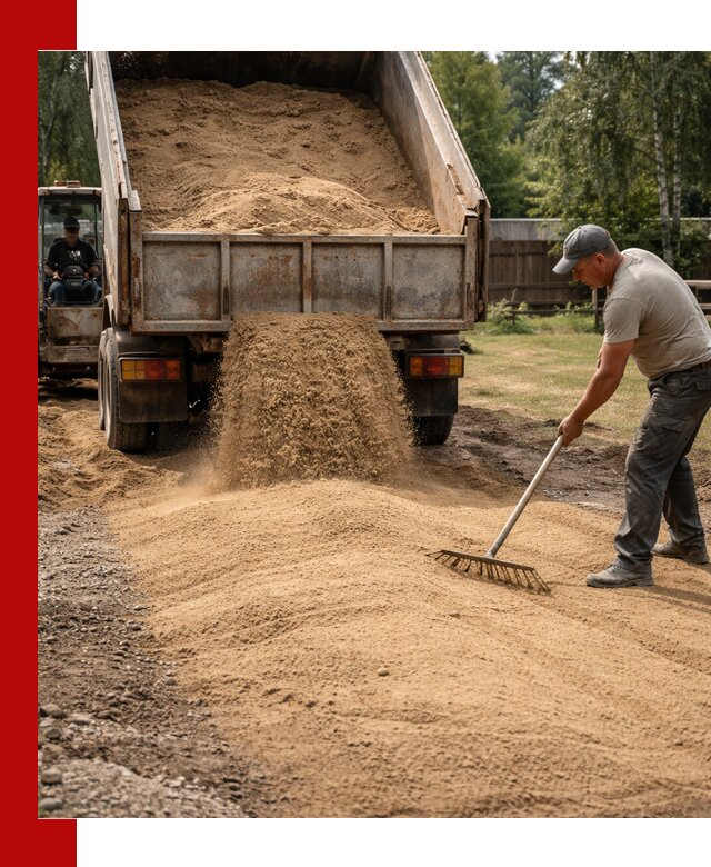 Отсыпка участка песком в Зиме быстро и качественно