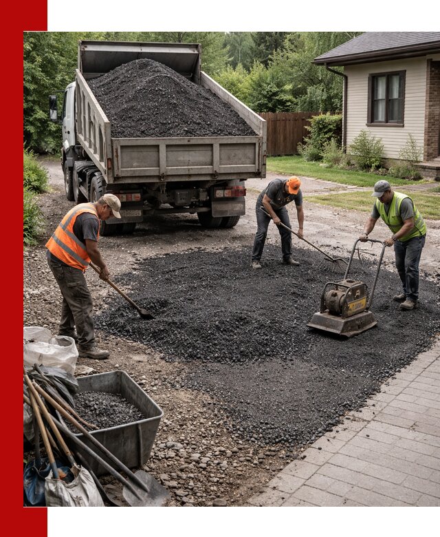 Асфальтовая крошка для двора с доставкой в Зиме